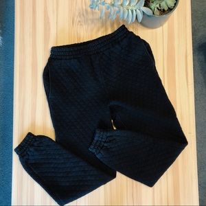 Urban Outfitters Quilted Black Joggers